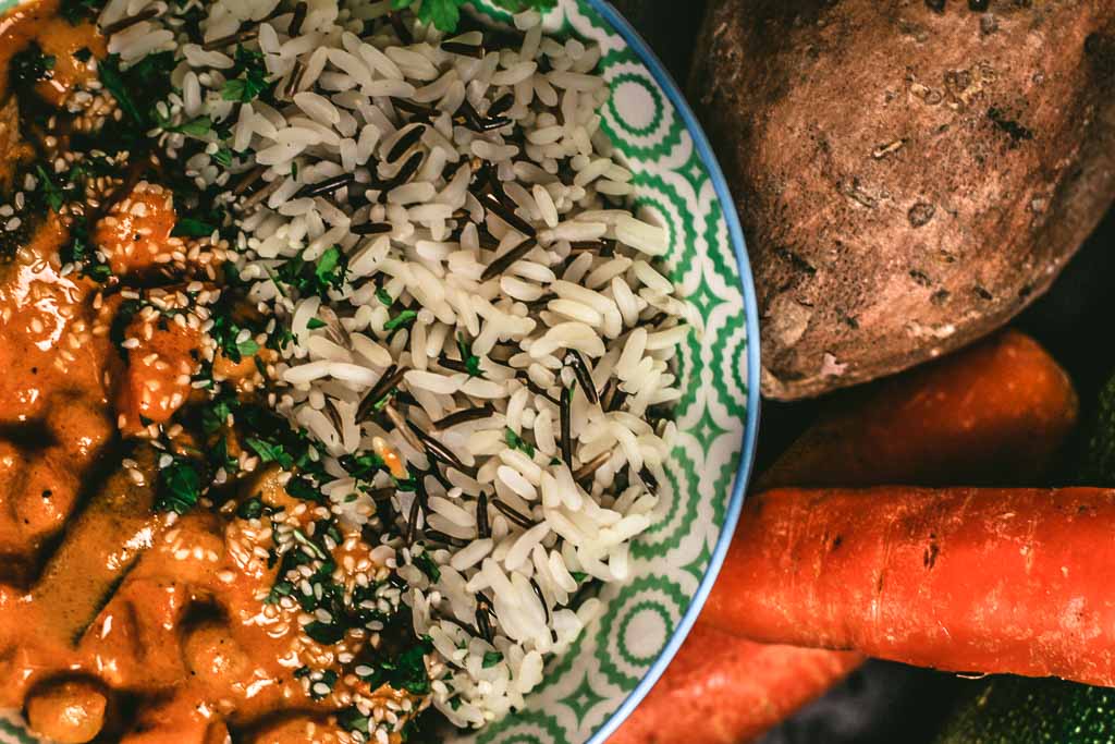 Soulfood Süßkartoffel Eintopf - mit Süßkartoffeln, Karotte und Zucchini